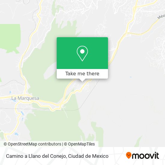 Mapa de Camino a Llano del Conejo