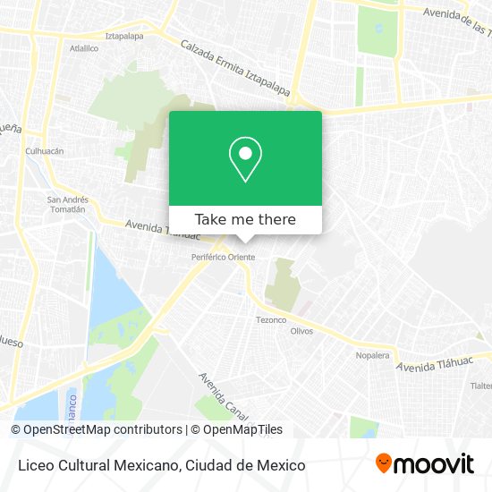 Liceo Cultural Mexicano map