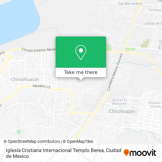 Mapa de Iglesia Cristiana Internacional Templo Berea