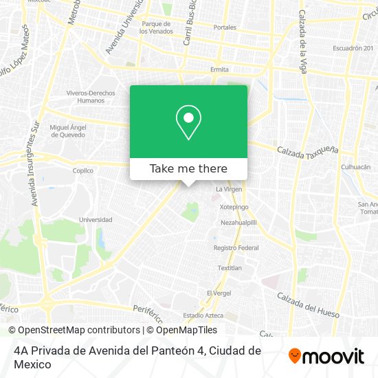 Mapa de 4A Privada de Avenida del Panteón 4