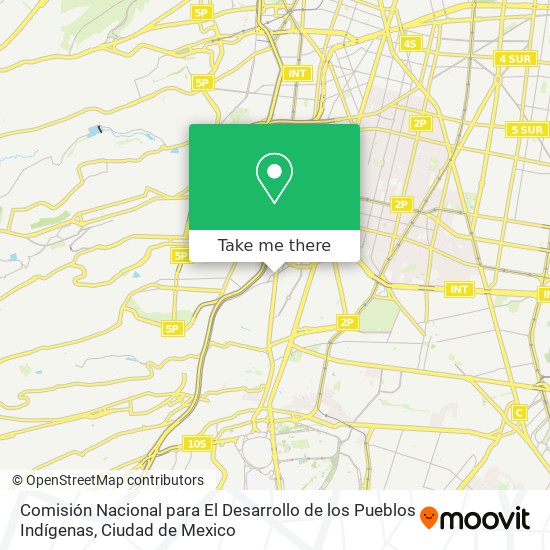 Comisión Nacional para El Desarrollo de los Pueblos Indígenas map