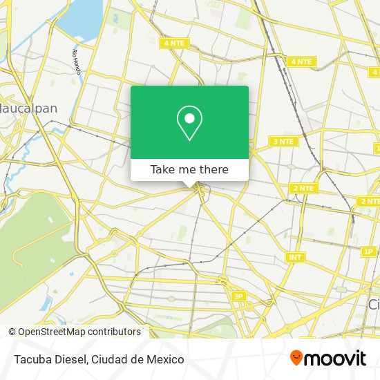 Mapa de Tacuba Diesel