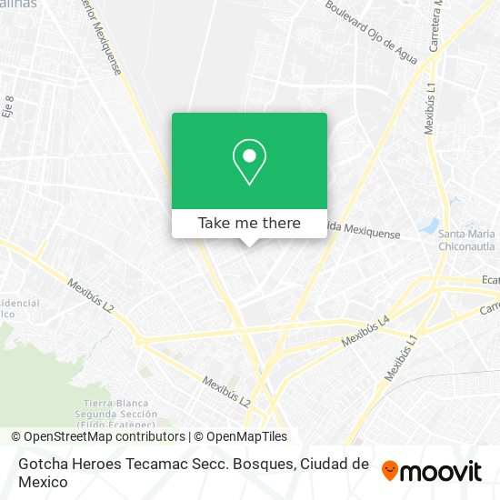 Gotcha Heroes Tecamac Secc. Bosques map