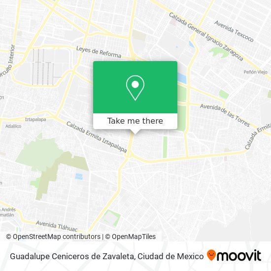Mapa de Guadalupe Ceniceros de Zavaleta
