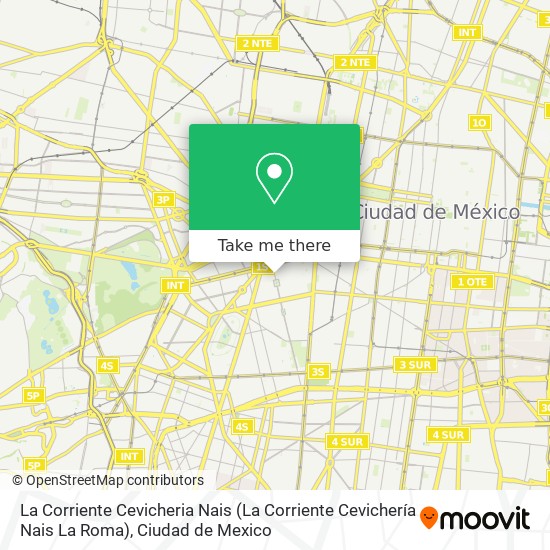 La Corriente Cevicheria Nais (La Corriente Cevichería Nais La Roma) map