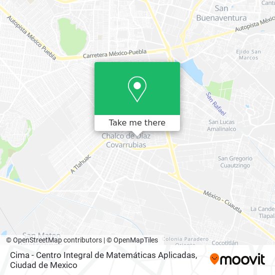 Cima - Centro Integral de Matemáticas Aplicadas map