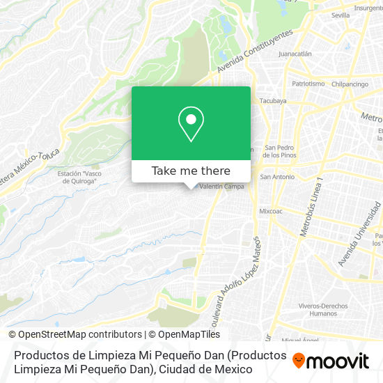 Mapa de Productos de Limpieza Mi Pequeño Dan