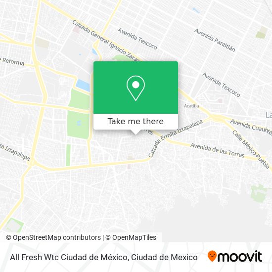 All Fresh Wtc Ciudad de México map