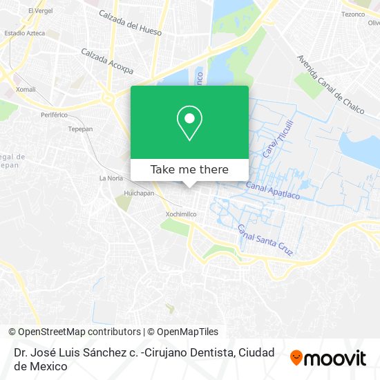 Mapa de Dr. José Luis Sánchez c. -Cirujano Dentista