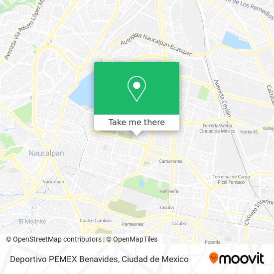 Deportivo PEMEX Benavides map