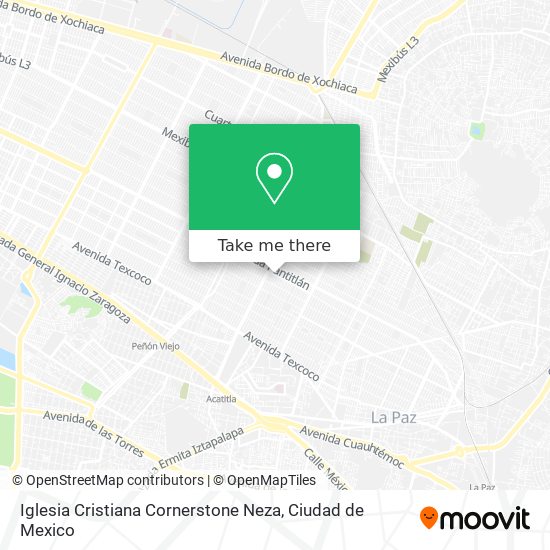 Iglesia Cristiana Cornerstone Neza map
