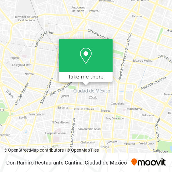 Don Ramiro Restaurante Cantina map