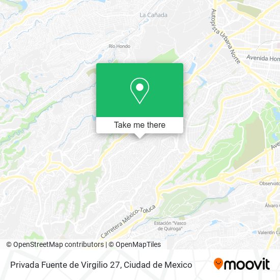Privada Fuente de Virgilio 27 map