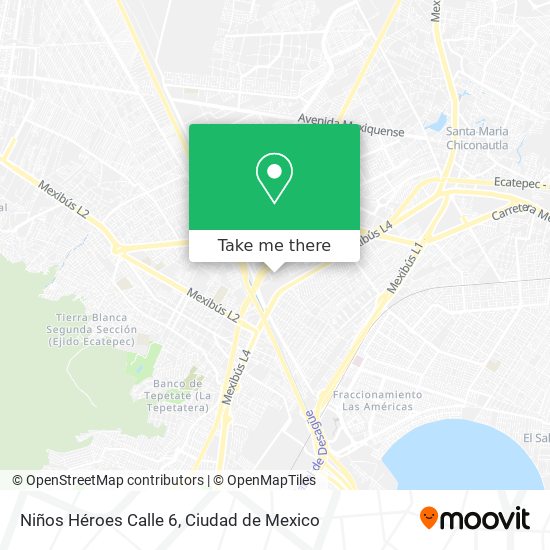 Niños Héroes Calle 6 map