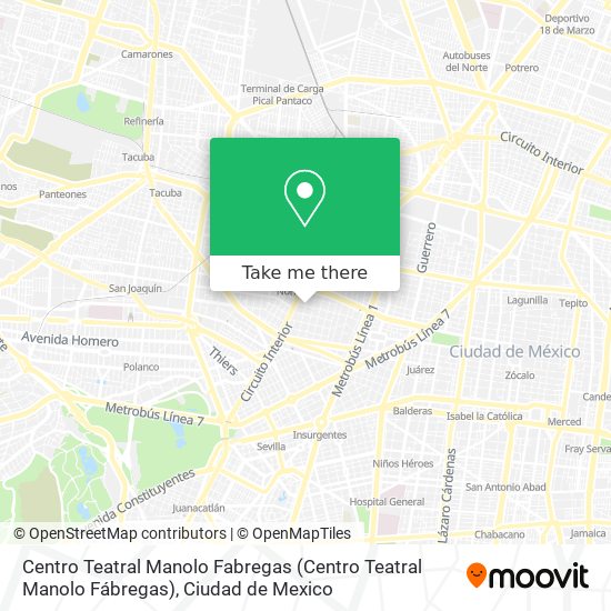Centro Teatral Manolo Fabregas map