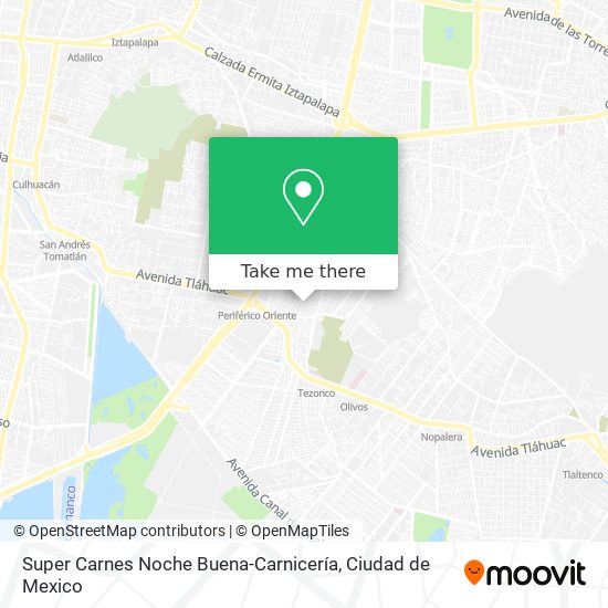 Mapa de Super Carnes Noche Buena-Carnicería