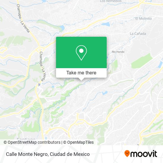 Calle Monte Negro, El Pedregal map