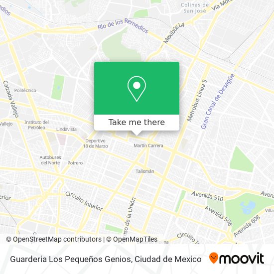 Guarderia Los Pequeños Genios map