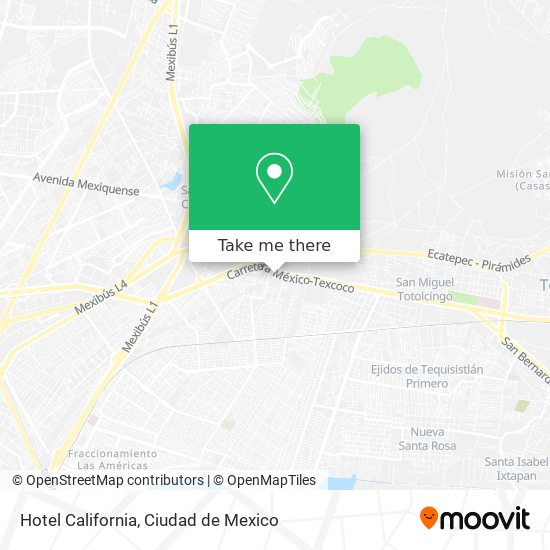 Hotel California map