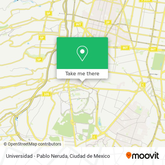Universidad - Pablo Neruda map