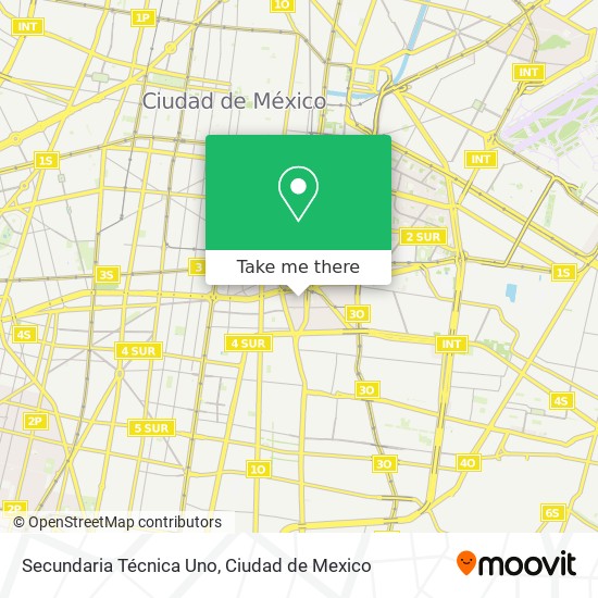 Secundaria Técnica Uno map