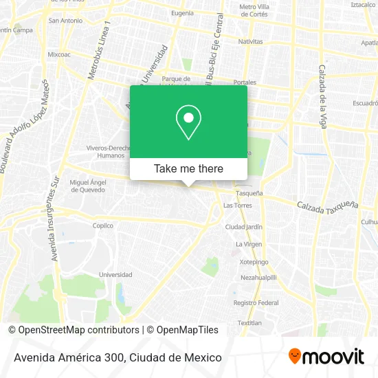 Avenida América 300 map