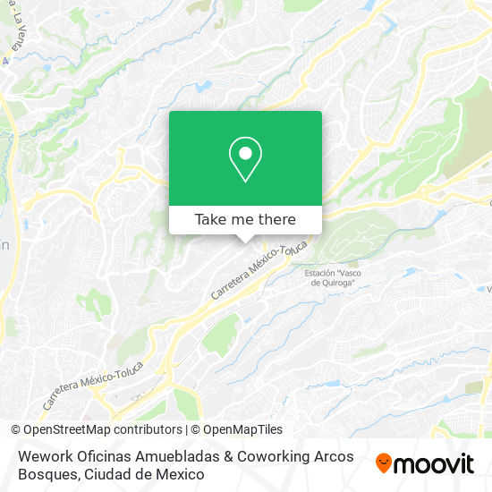 Mapa de Wework Oficinas Amuebladas & Coworking Arcos Bosques