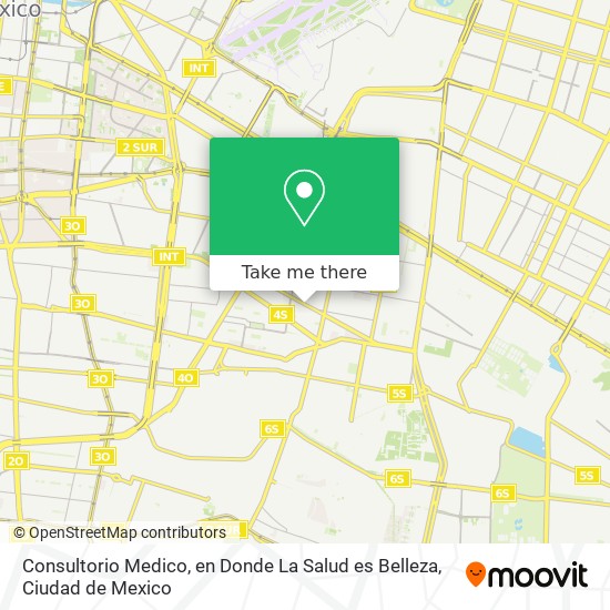 Consultorio Medico, en Donde La Salud es Belleza map