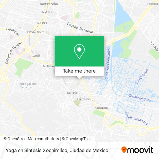 Mapa de Yoga en Sintesis Xochimilco