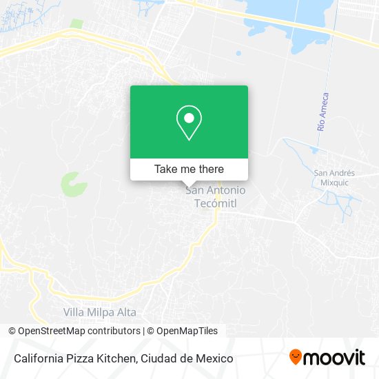 California Pizza Kitchen map