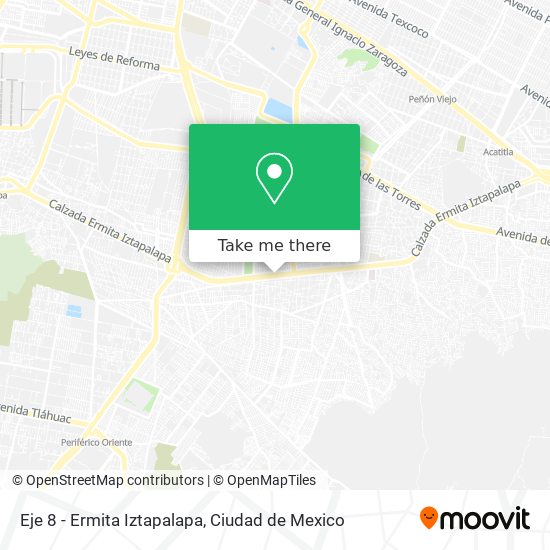 Eje 8 - Ermita Iztapalapa map