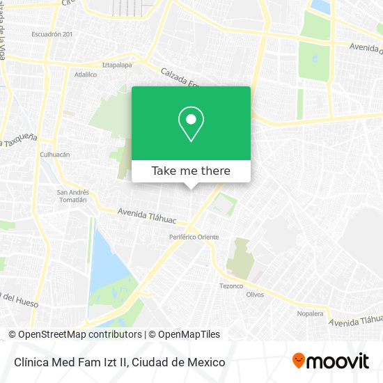 Clínica Med Fam Izt II map