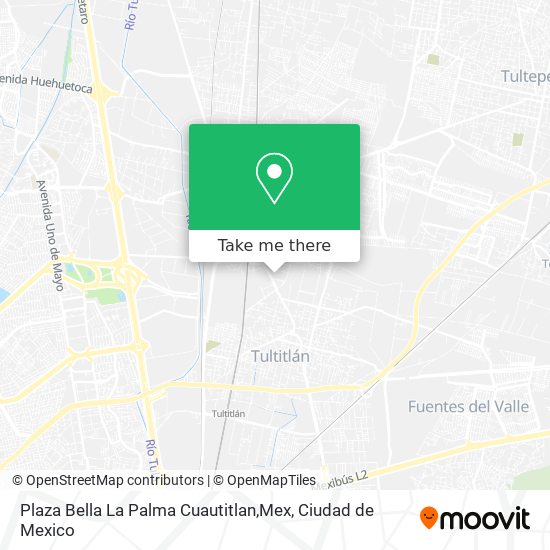 Plaza Bella La Palma Cuautitlan,Mex map