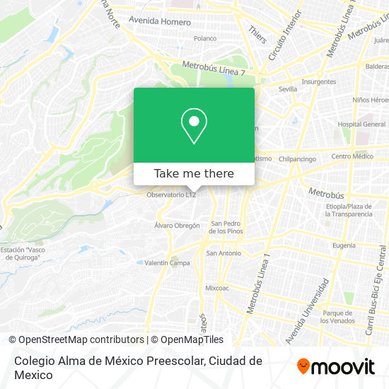 Colegio Alma de México Preescolar map