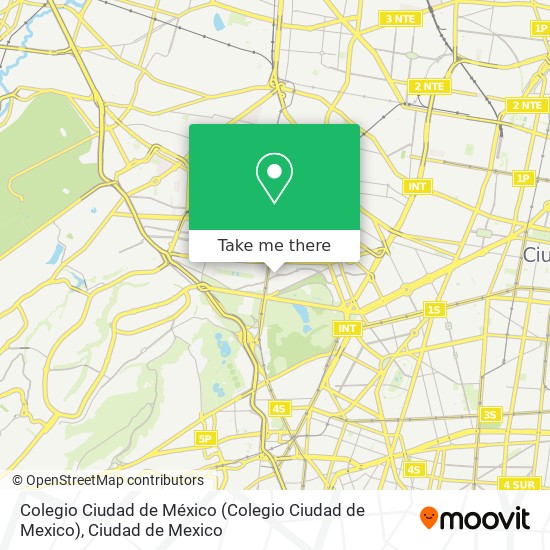 Colegio Ciudad de México map