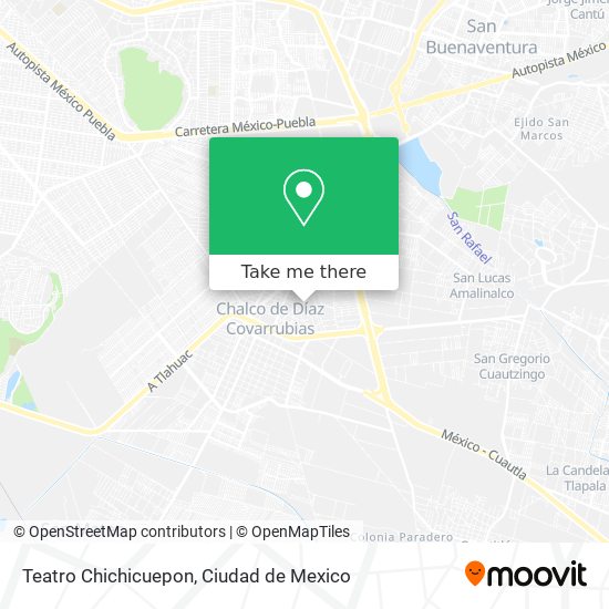 How to get to Teatro Chichicuepon in Ixtapaluca by Bus or Metro?