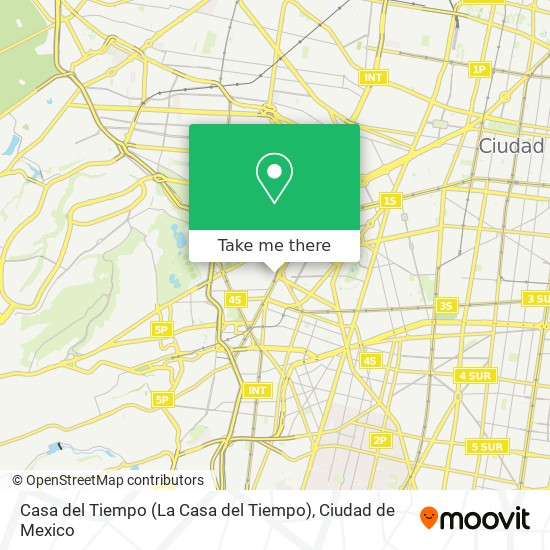 Casa del Tiempo map