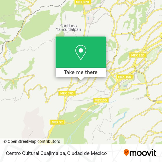 Mapa de Centro Cultural Cuajimalpa