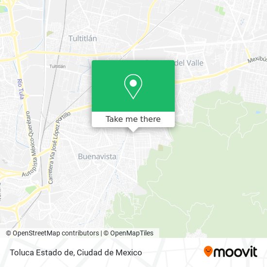 Toluca Estado de map