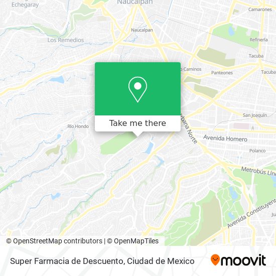 Mapa de Super Farmacia de Descuento