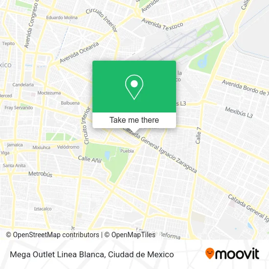 Mega Outlet Linea Blanca map