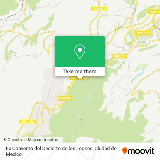 Ex Convento del Desierto de los Leones map