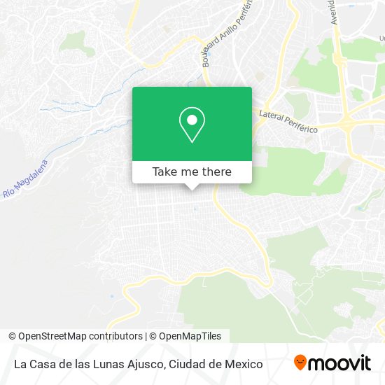 La Casa de las Lunas Ajusco map