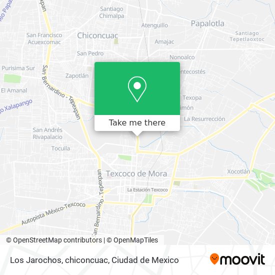 Mapa de Los Jarochos, chiconcuac