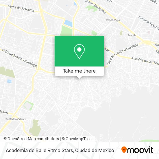 Mapa de Academia de Baile Ritmo Stars