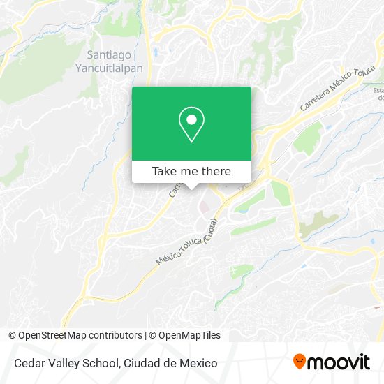 Cedar Valley School map