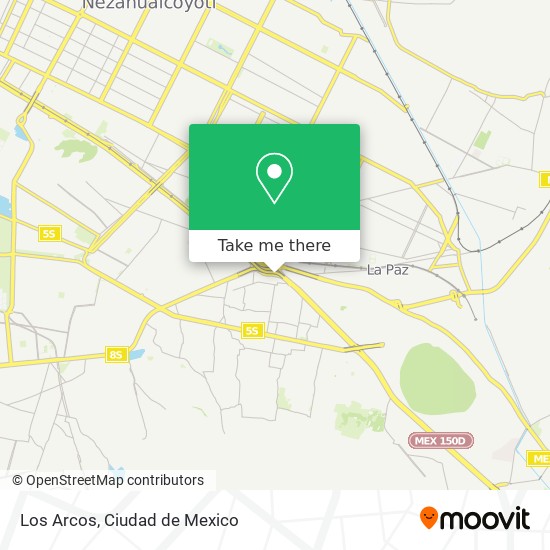 Los Arcos map