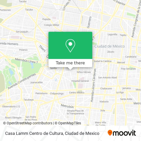 Mapa de Casa Lamm Centro de Cultura