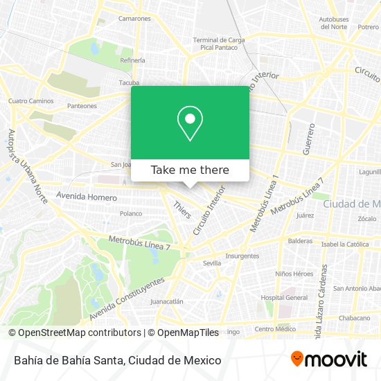 Mapa de Bahía de Bahía Santa