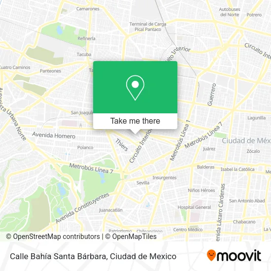 Calle Bahía Santa Bárbara map